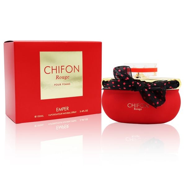 Emper Chifon Rouge Pour Femme