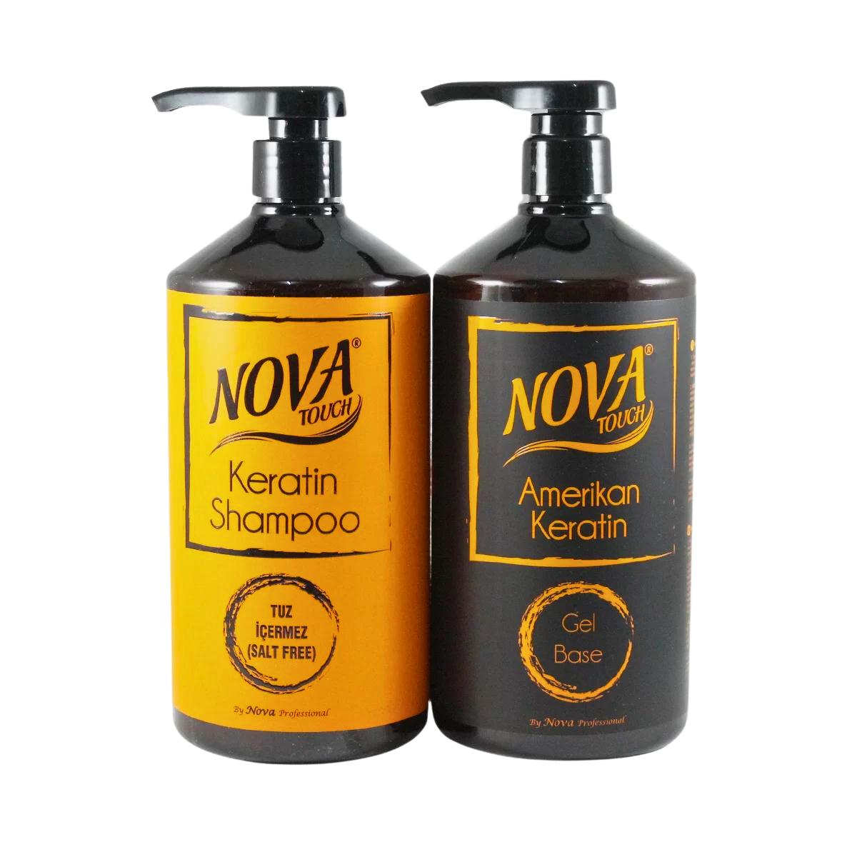 Nova Touch Amerikan Keratin Tuzsuz Şampuan 1000ml+Gel Base 1000ml