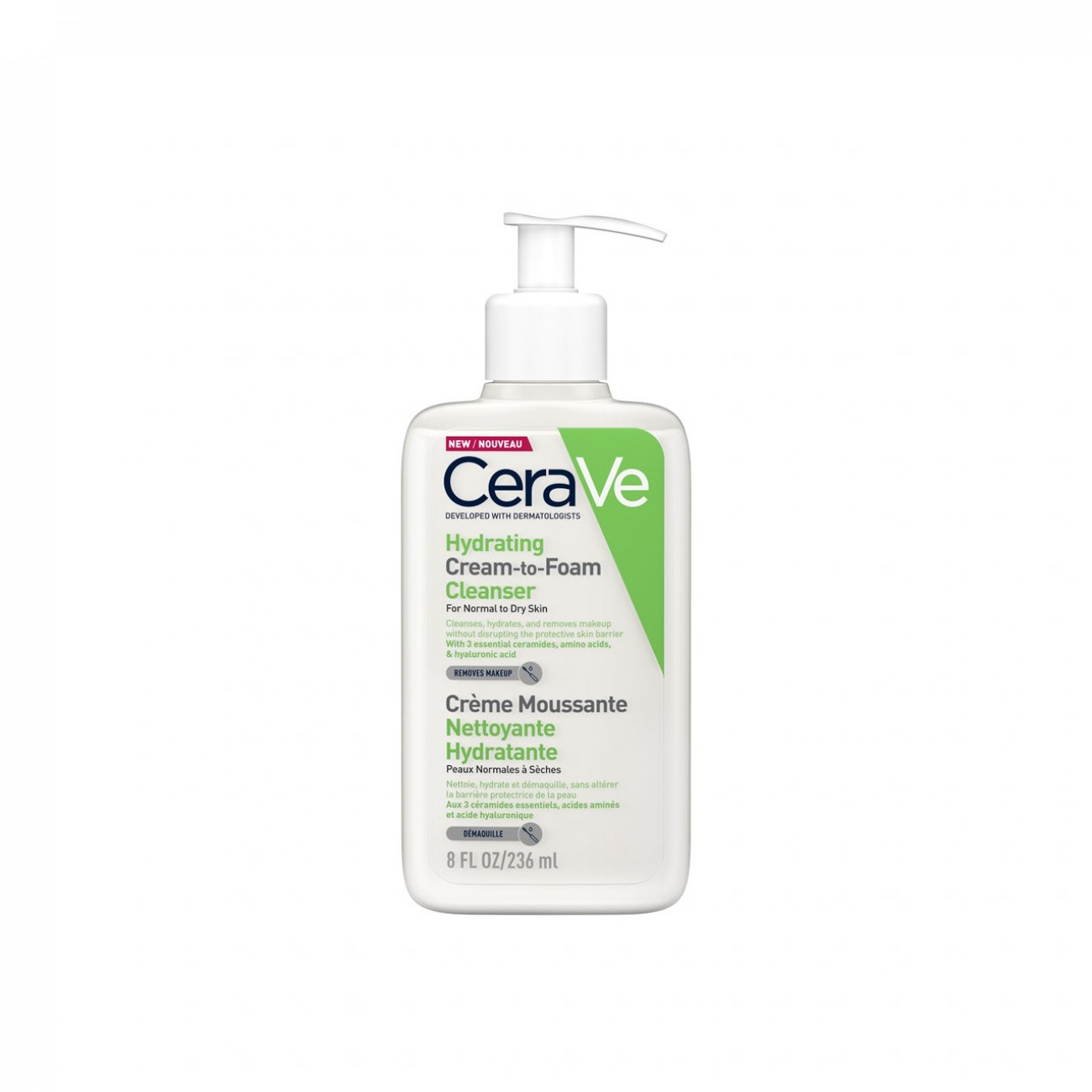 CeraVe Hydrating Cream-to-Foam Cleanser