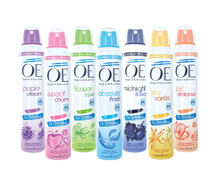 OÉ SPRAYS DEODORANTS "AQUATIC FRESHNESS"